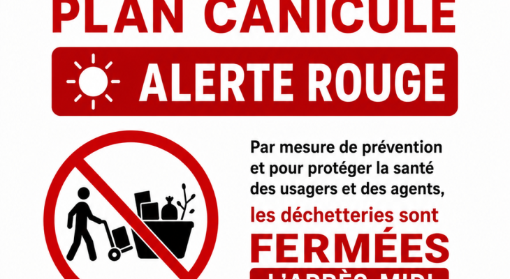 Déchetteries : horaires canicule !